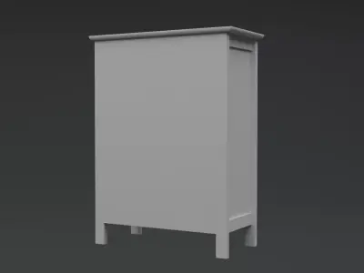 Cupboard Low-poly 3D model