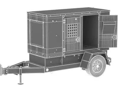 Mobile Generator Set 3D model