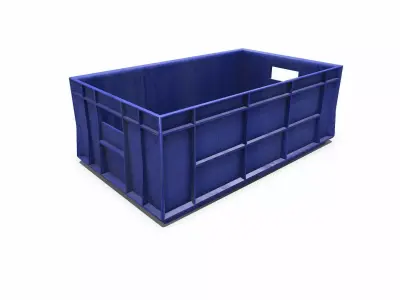 Old Plastic Crate Low-poly PBR Low-poly 3D model