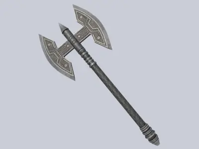 Fantasy axe Low-poly 3D model purchase