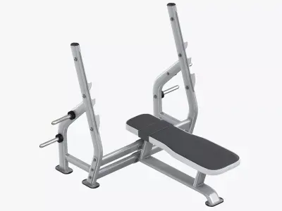 Flat Press Bench 01 3D model