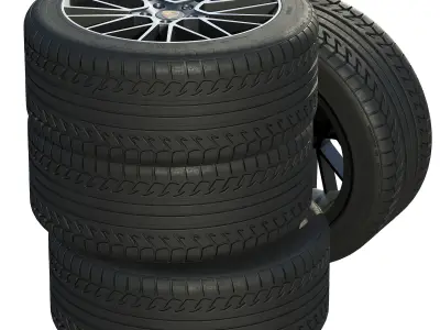 Porsche wheels 3D model from CGTrader
