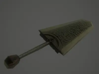 Lowpoly Stylized Berserk Dragonslayer Low-poly 3D model