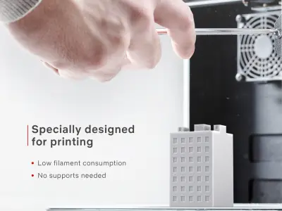 Free 3D Print miniature building RB-US-NY-073 Free 3D print model purchase
