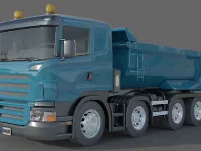 Dump Truck 3D model by berkekose