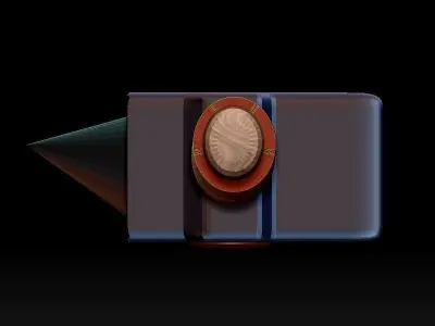 stylized fantasy battle hammer 3D model 3D model