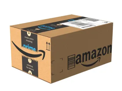 Amazon Box 1A PBR 18 Low-poly 3D model