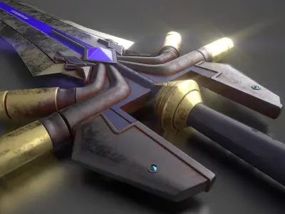 Gaming Sword 3D Model 3D model