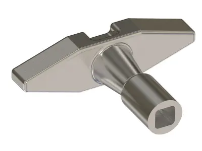 Industrial Drum Key 3D print model