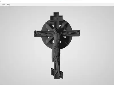 JESUS IN THE CROSS 3D print model