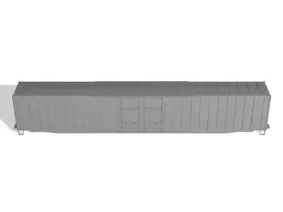 HO Pullman Standard 84 4 Excess Height Boxcar  3D print model