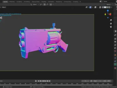 black friday sci-fi gun 3d NEW YEAR SALE Free 3D model