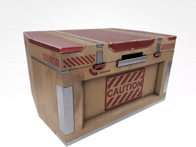 Hard Surface Box 01 Free 3D model