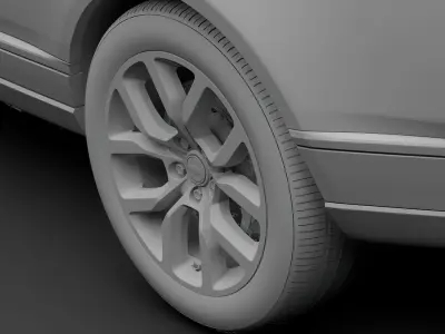 Range Rover SVAutobiography Dynamic 2018 wheel 3D model