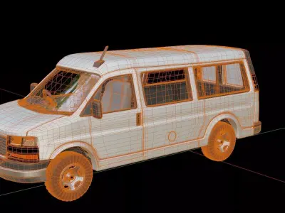 GMC Savana Cargo Truck 3D model