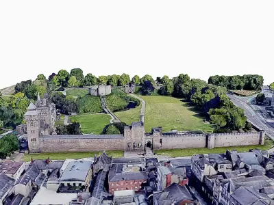 Cardiff Castle Low-poly 3D model