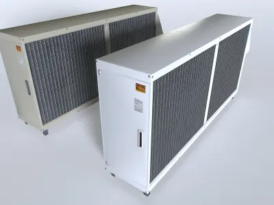 Rooftop AC hvac unit 4 Low-poly 3D model