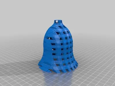 Checked Gingham 2 Part Picnic Parisian Goblet Free 3D print model