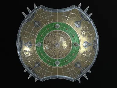 Game Ready 3D shield model Low-poly 3D model