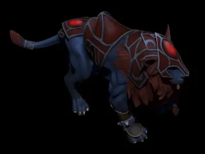 LionSculpt world of warcraft lion 3D model