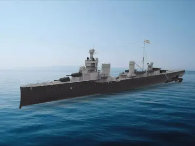 Giussano-class cruiser 3D model