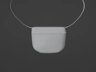Bag 3d moddel low poly game Low-poly 3D model