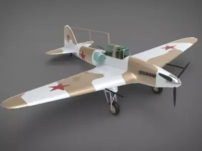 Ilyushin Il-2 Sturmovik 3D model purchase