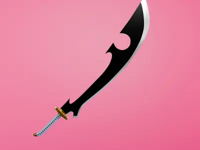 Bleach - Shunsui Kyoraku -Katen Kyokotsu - Shikai Version Low-poly 3D model