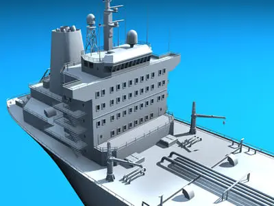 Tanker Ship 3D model by tartino