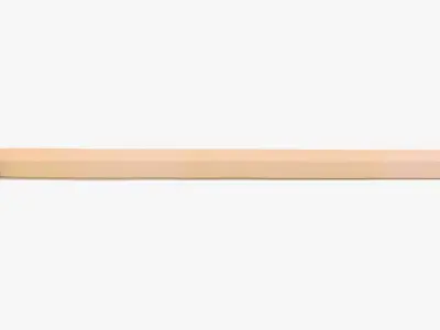 Safety Match V1 - Unburned Single Matchstick with Black Head 3D model
