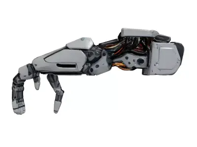 Cybernetic Arm Exposed Wiring 3D model