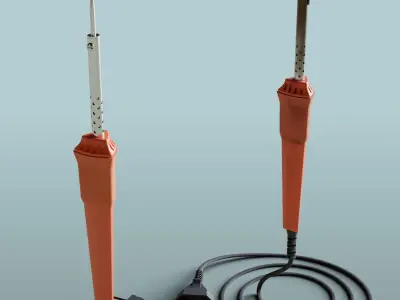 Soldering Iron Low-poly 3D model