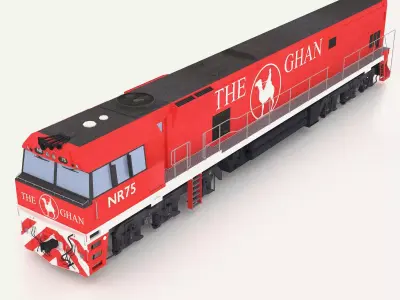 The Ghan gran train 3D model