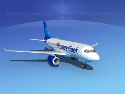 Airbus A319 Thomas Cook 3D model