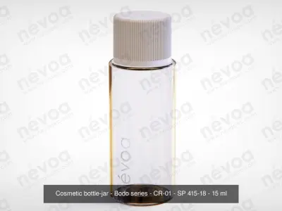 Cosmetic bottle-jar - Bodo series - CR-01 and CR-02 - 15 ml 3D Model Pack