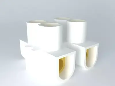 2 way screw terminal Free 3D model