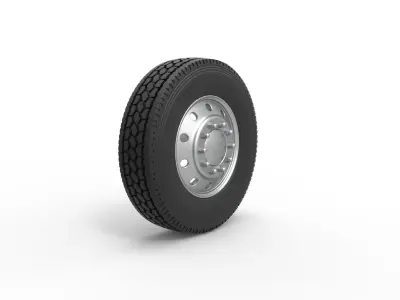 10 Hole front wheel Scale 1 to 25 3D print model