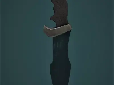 Knife Free low-poly 3D model purchase