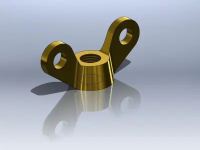 Nut with a narrow Free 3D model