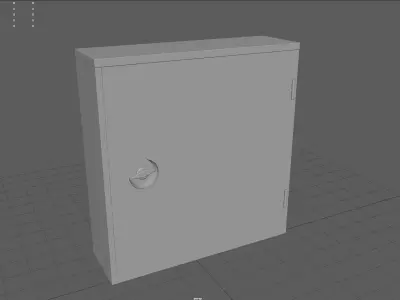 Fire hose reel Low-poly 3D model buy