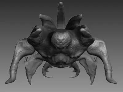 Highpoly Alien insect Free 3D model