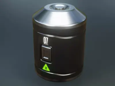 HardSurface - Sci-Fi Cylinder 3D model
