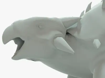 Ankylosaurus Rigged Basemesh Low-poly 3D model