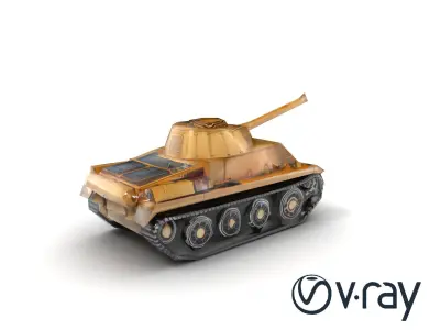 Historic PzKpfw Vehicle Replica model pack Low-poly 3D model