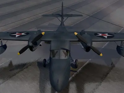 Grumman G-44 Widgeon 3D model