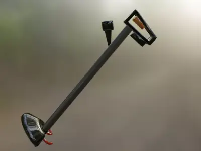 Battery Weed Eater Low-poly 3D model