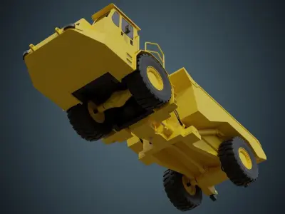 Mining Truck 1 Basic Low-poly 3D model