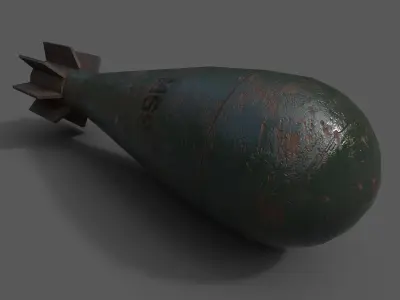 Mortar Projectile 60mm M69 3D model get