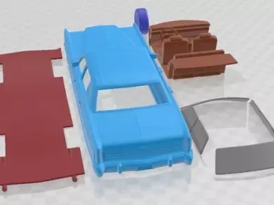 Lincoln Continental Sedan 1975 Printable Car 3D print model