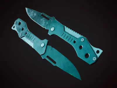 Knife 4 G Low-poly 3D model